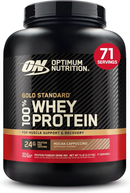 Gold Standard 100% Whey Protein Powder, Vanilla Ice Cream, 2 Pound (Packaging May Vary)