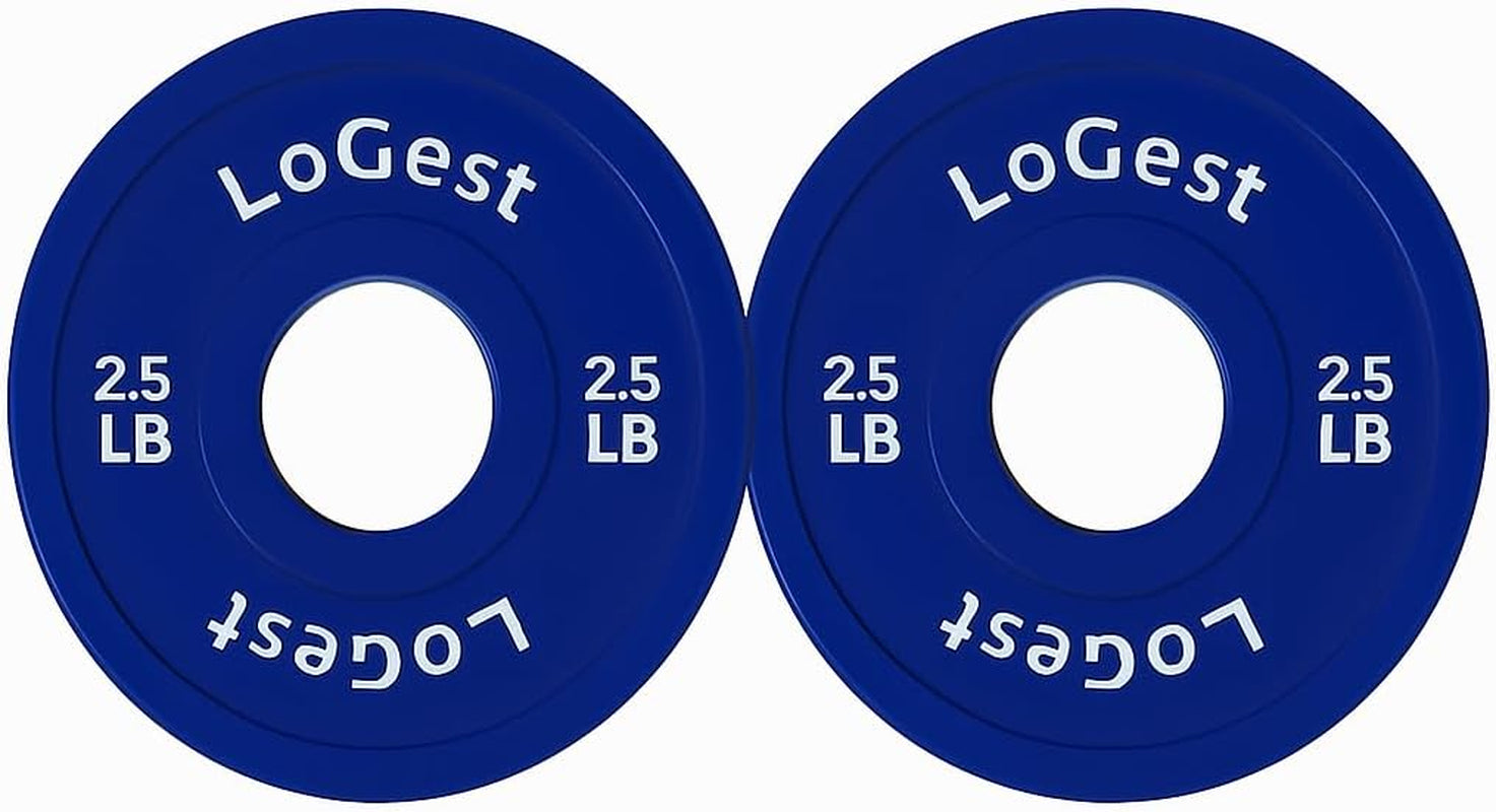 Change Weight Plates 0.50LB 1.25LB 2.5LB 5LB Set Weight Plates for Olympic Bars Perfect for Strength Training Weight Plates Exercise Balance Increase Fractional Plate Olympic Bumper Plates