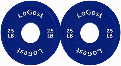 Change Weight Plates 0.50LB 1.25LB 2.5LB 5LB Set Weight Plates for Olympic Bars Perfect for Strength Training Weight Plates Exercise Balance Increase Fractional Plate Olympic Bumper Plates
