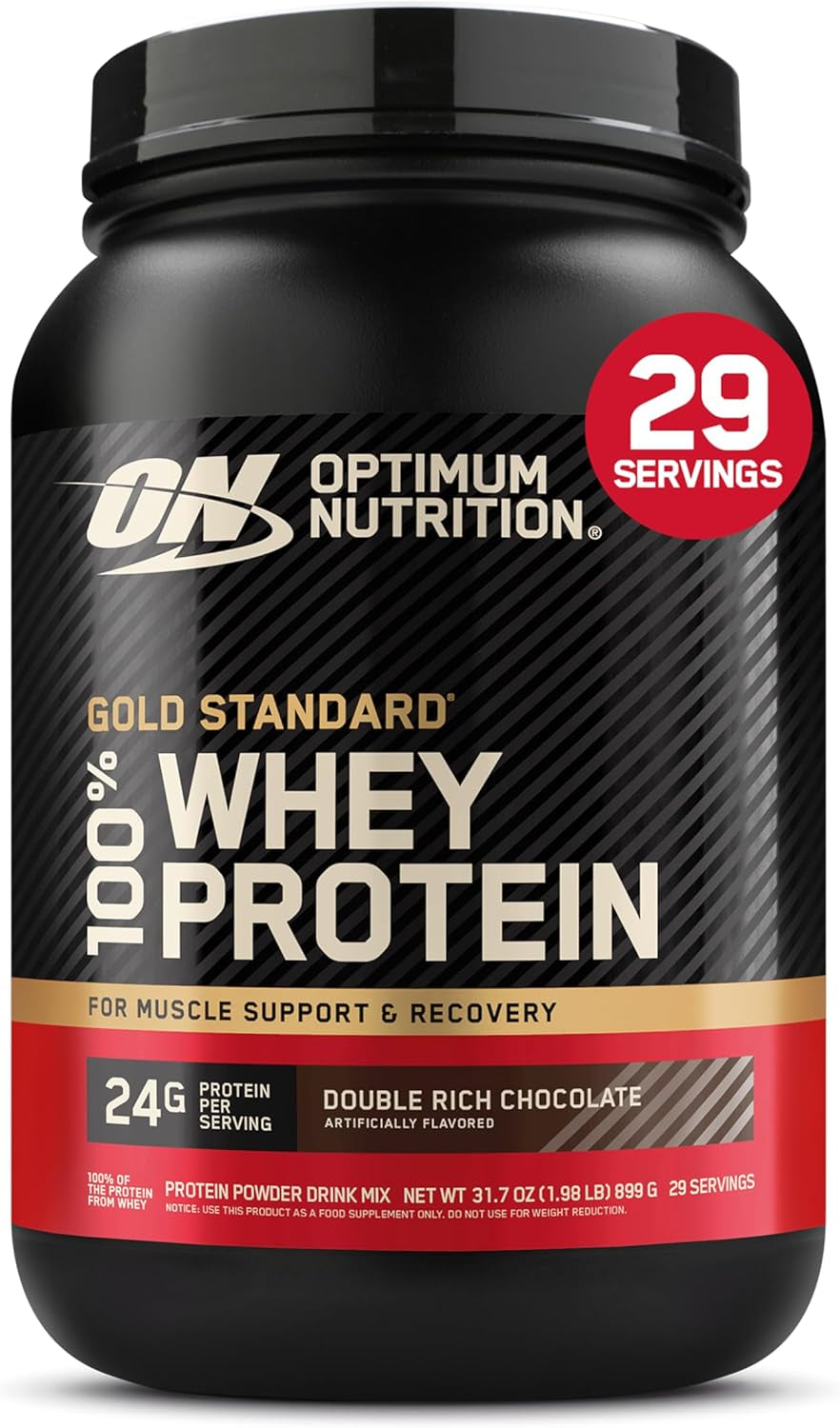 Gold Standard 100% Whey Protein Powder, Vanilla Ice Cream, 2 Pound (Packaging May Vary)