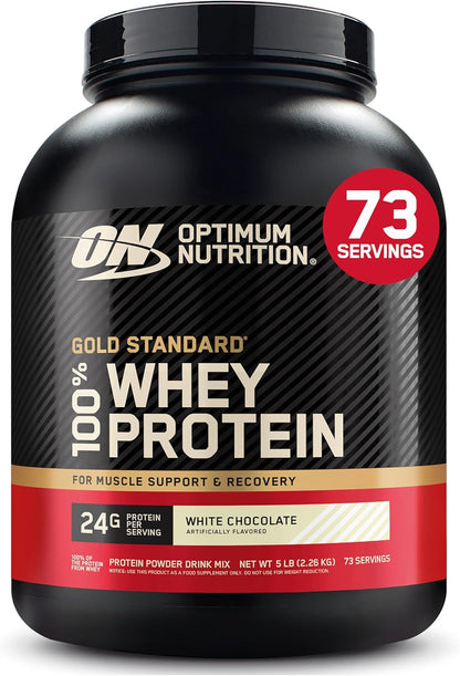 Gold Standard 100% Whey Protein Powder, Vanilla Ice Cream, 2 Pound (Packaging May Vary)