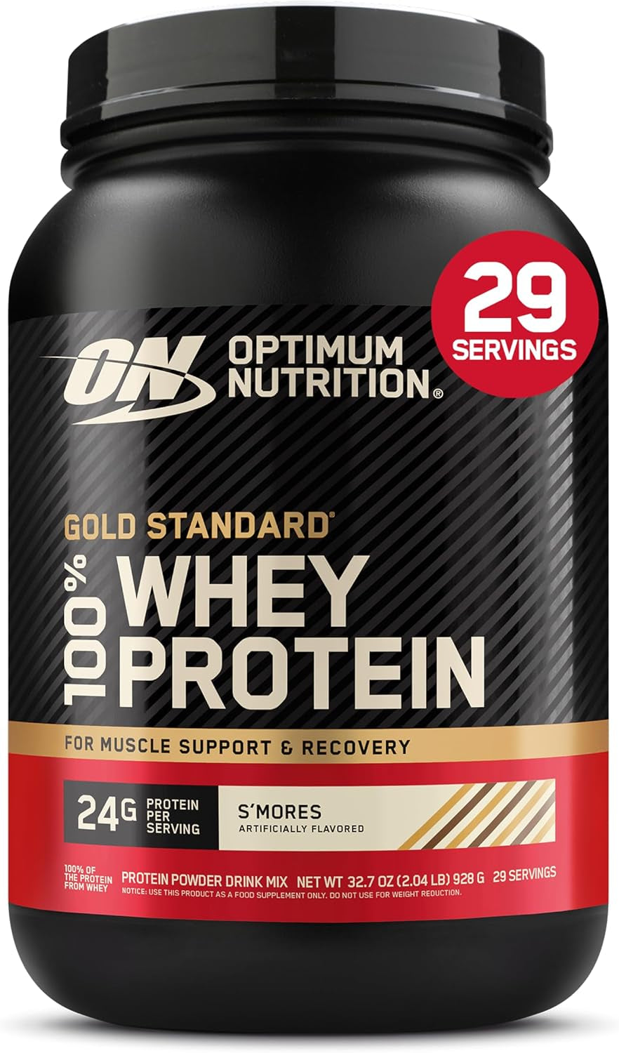 Gold Standard 100% Whey Protein Powder, Vanilla Ice Cream, 2 Pound (Packaging May Vary)