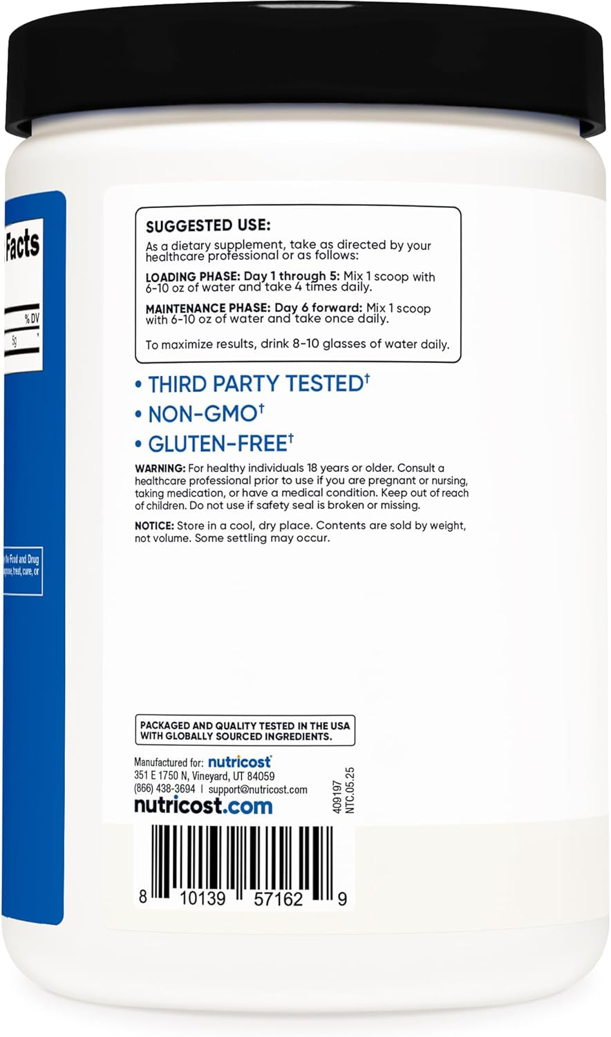 Creatine Monohydrate Micronized Powder 500G, 100 Servings | 5000Mg per Serving (5G), 17.9 Oz