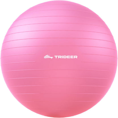 Yoga Ball for Exercise, Pilates, Core & Balance Training, Stability Ball for Pregnancy & Birthing Prep, Physical Therapy, Daily Stretching, Office Chair for Active Sitting, Quick Pump Included