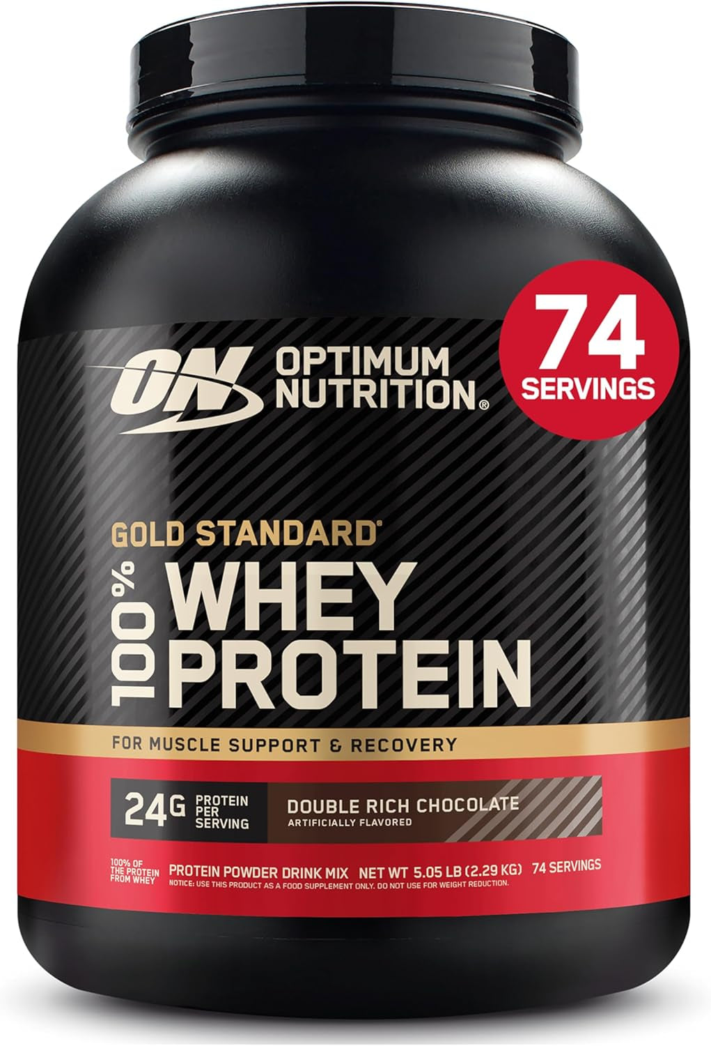 Gold Standard 100% Whey Protein Powder, Vanilla Ice Cream, 2 Pound (Packaging May Vary)