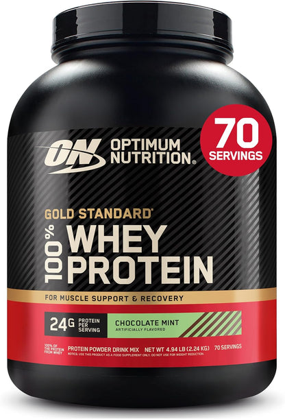 Gold Standard 100% Whey Protein Powder, Vanilla Ice Cream, 2 Pound (Packaging May Vary)