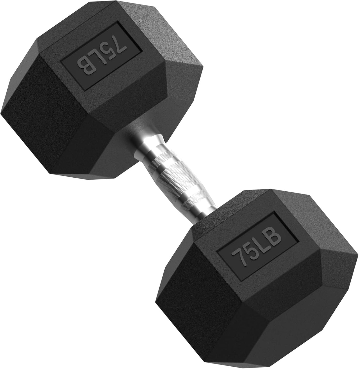 HEX Dumbbell Set 2.5-125Lb, Rubber Encased Home Gym Dumbbells, Exercise & Fitness Weights Dumbbells for Women & Men, Hand Weight for Strength Training