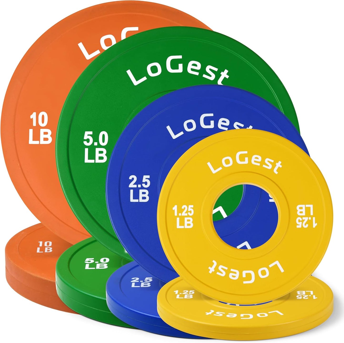 Change Weight Plates 0.50LB 1.25LB 2.5LB 5LB Set Weight Plates for Olympic Bars Perfect for Strength Training Weight Plates Exercise Balance Increase Fractional Plate Olympic Bumper Plates