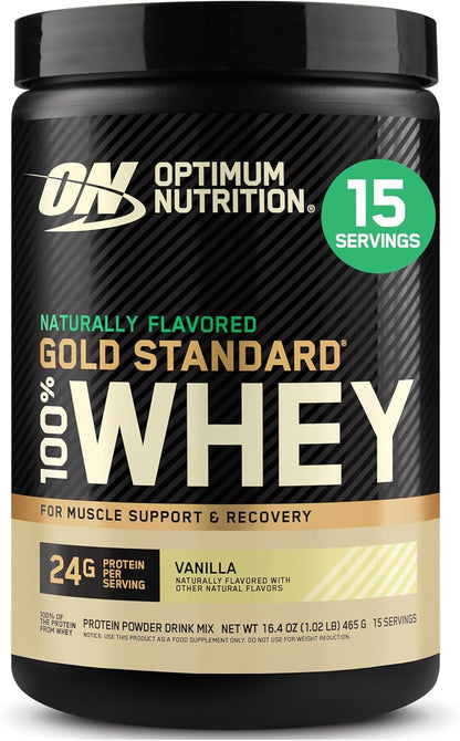 Gold Standard 100% Whey Protein Powder, Vanilla Ice Cream, 2 Pound (Packaging May Vary)