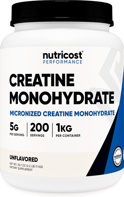 Creatine Monohydrate Micronized Powder 500G, 100 Servings | 5000Mg per Serving (5G), 17.9 Oz