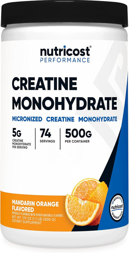 Creatine Monohydrate Micronized Powder 500G, 100 Servings | 5000Mg per Serving (5G), 17.9 Oz