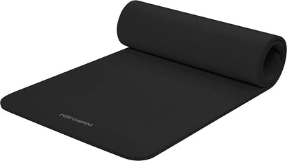 Solana Yoga Mat Thick 1/2In Non-Slip Workout Mat with Nylon Strap - 72X24In Exercise Mat for Pilates, Stretching & Fitness - BPA Free, Easy Clean
