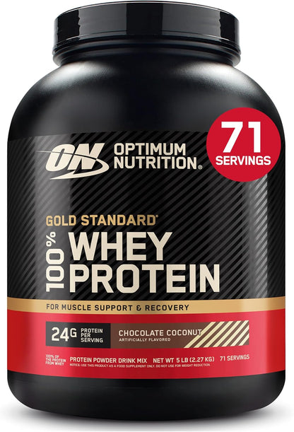 Gold Standard 100% Whey Protein Powder, Vanilla Ice Cream, 2 Pound (Packaging May Vary)