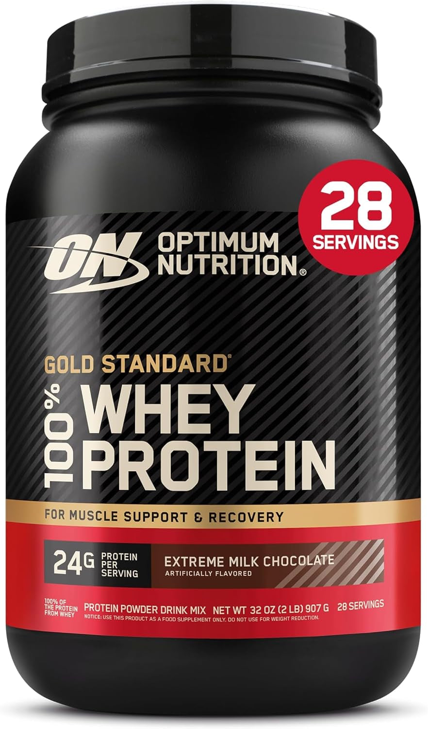 Gold Standard 100% Whey Protein Powder, Vanilla Ice Cream, 2 Pound (Packaging May Vary)