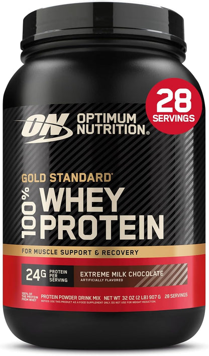Gold Standard 100% Whey Protein Powder, Vanilla Ice Cream, 2 Pound (Packaging May Vary)