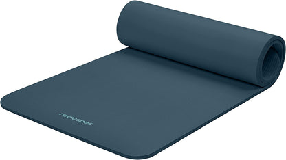 Solana Yoga Mat Thick 1/2In Non-Slip Workout Mat with Nylon Strap - 72X24In Exercise Mat for Pilates, Stretching & Fitness - BPA Free, Easy Clean