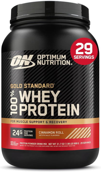 Gold Standard 100% Whey Protein Powder, Vanilla Ice Cream, 2 Pound (Packaging May Vary)