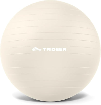 Yoga Ball for Exercise, Pilates, Core & Balance Training, Stability Ball for Pregnancy & Birthing Prep, Physical Therapy, Daily Stretching, Office Chair for Active Sitting, Quick Pump Included