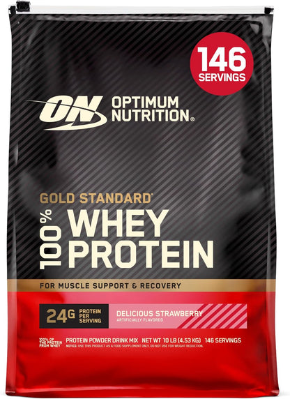 Gold Standard 100% Whey Protein Powder, Vanilla Ice Cream, 2 Pound (Packaging May Vary)