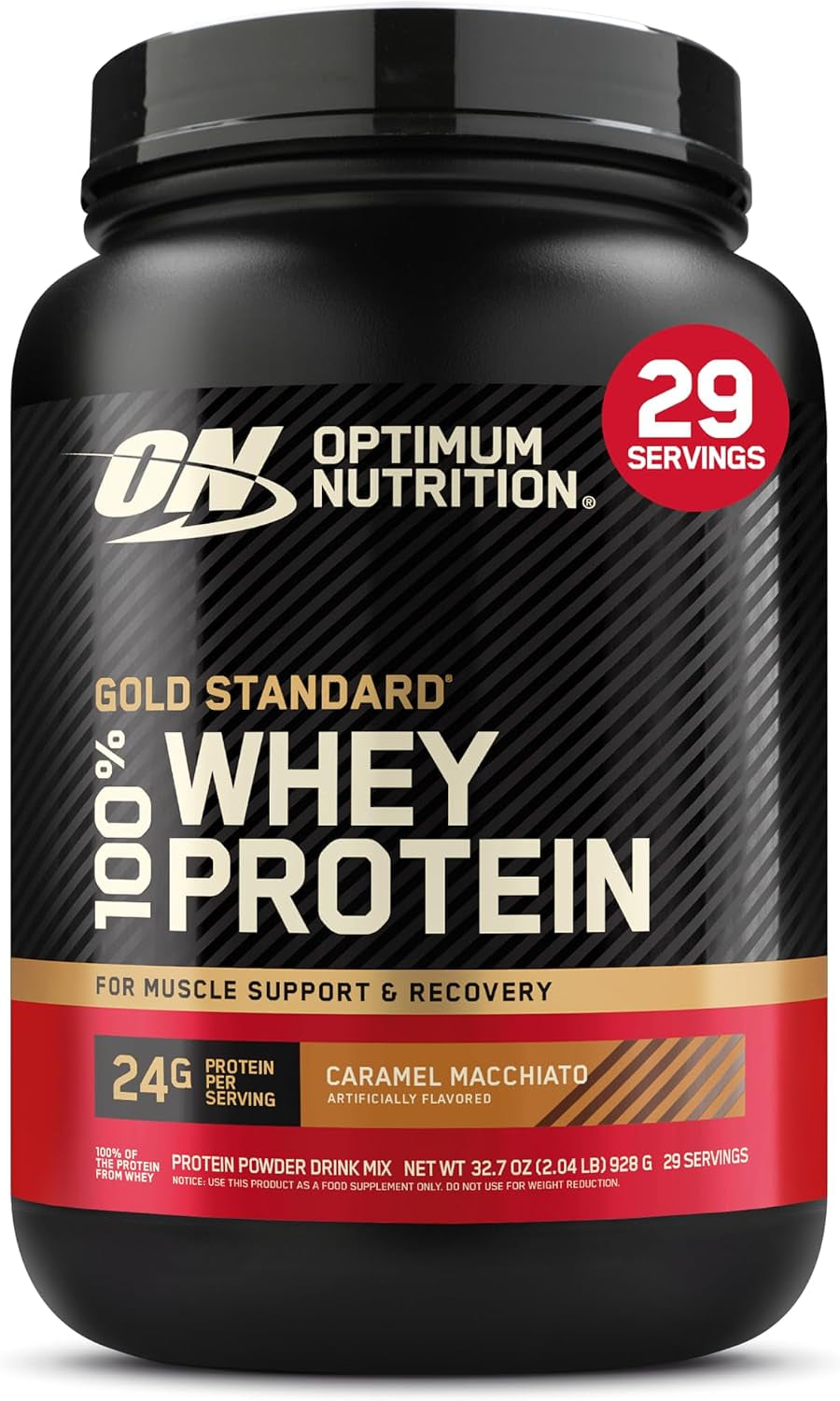 Gold Standard 100% Whey Protein Powder, Vanilla Ice Cream, 2 Pound (Packaging May Vary)