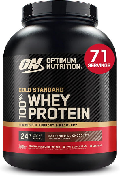 Gold Standard 100% Whey Protein Powder, Vanilla Ice Cream, 2 Pound (Packaging May Vary)