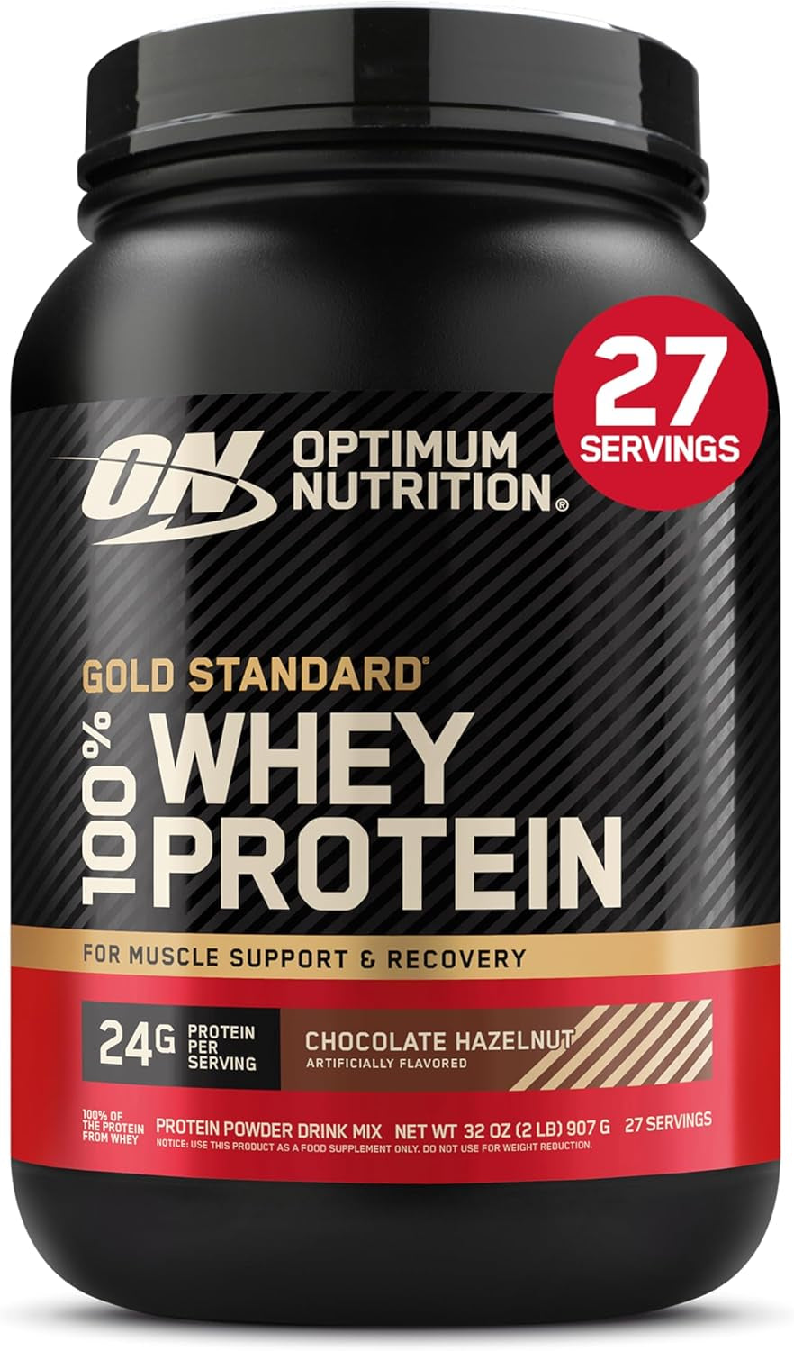 Gold Standard 100% Whey Protein Powder, Vanilla Ice Cream, 2 Pound (Packaging May Vary)