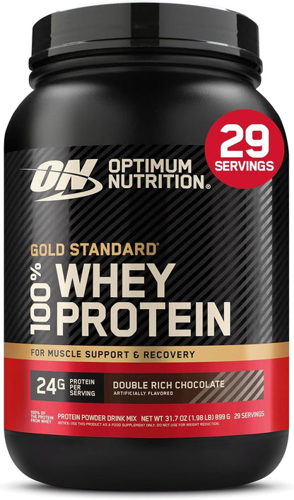 Gold Standard 100% Whey Protein Powder, Vanilla Ice Cream, 2 Pound (Packaging May Vary)