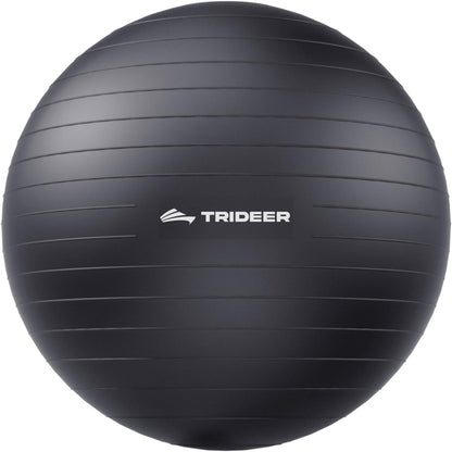 Yoga Ball for Exercise, Pilates, Core & Balance Training, Stability Ball for Pregnancy & Birthing Prep, Physical Therapy, Daily Stretching, Office Chair for Active Sitting, Quick Pump Included