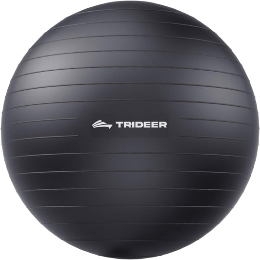 Yoga Ball for Exercise, Pilates, Core & Balance Training, Stability Ball for Pregnancy & Birthing Prep, Physical Therapy, Daily Stretching, Office Chair for Active Sitting, Quick Pump Included